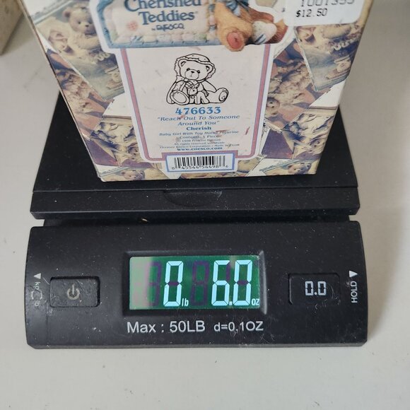 1998 Cherished Teddies CHERISH 476633 Baby Girl with Toy Horse Figurine "Reach O - Picture 12 of 12